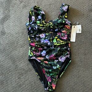 Size 14 Women’s Modern Romance Natalie One Piece Swim, Magicauit